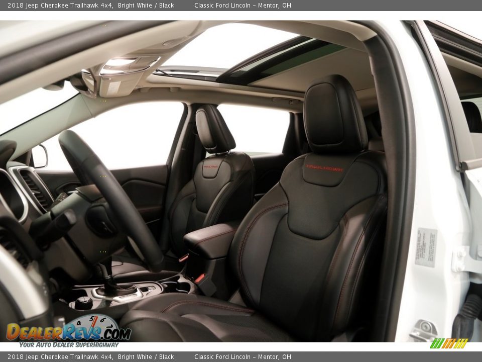 2018 Jeep Cherokee Trailhawk 4x4 Bright White / Black Photo #5