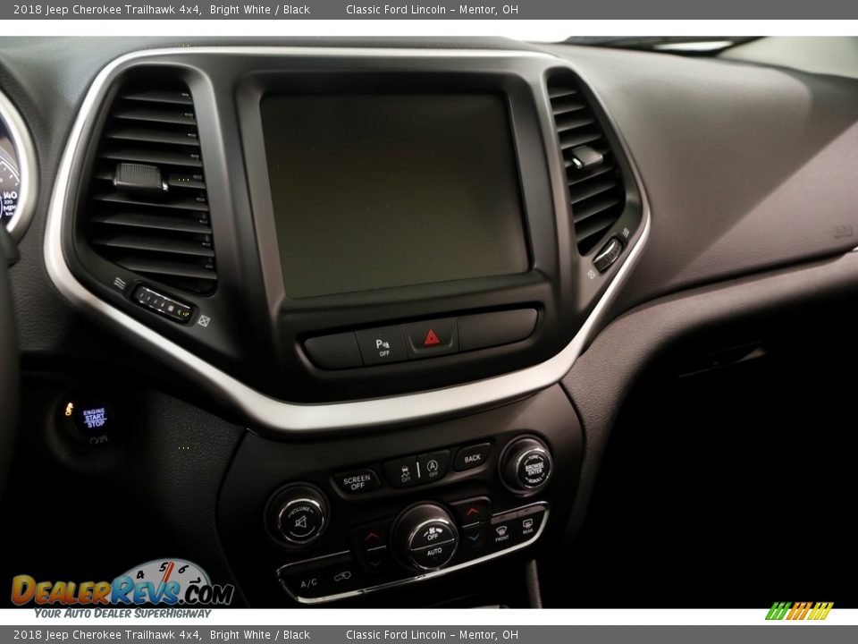 2018 Jeep Cherokee Trailhawk 4x4 Bright White / Black Photo #9