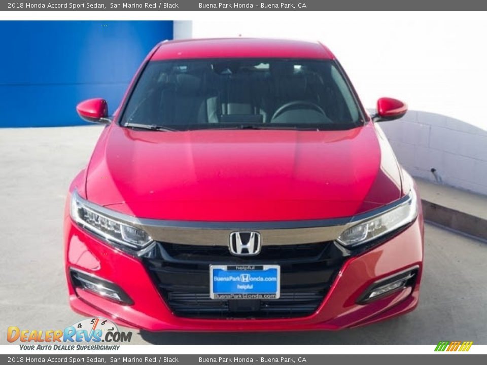 2018 Honda Accord Sport Sedan San Marino Red / Black Photo #3