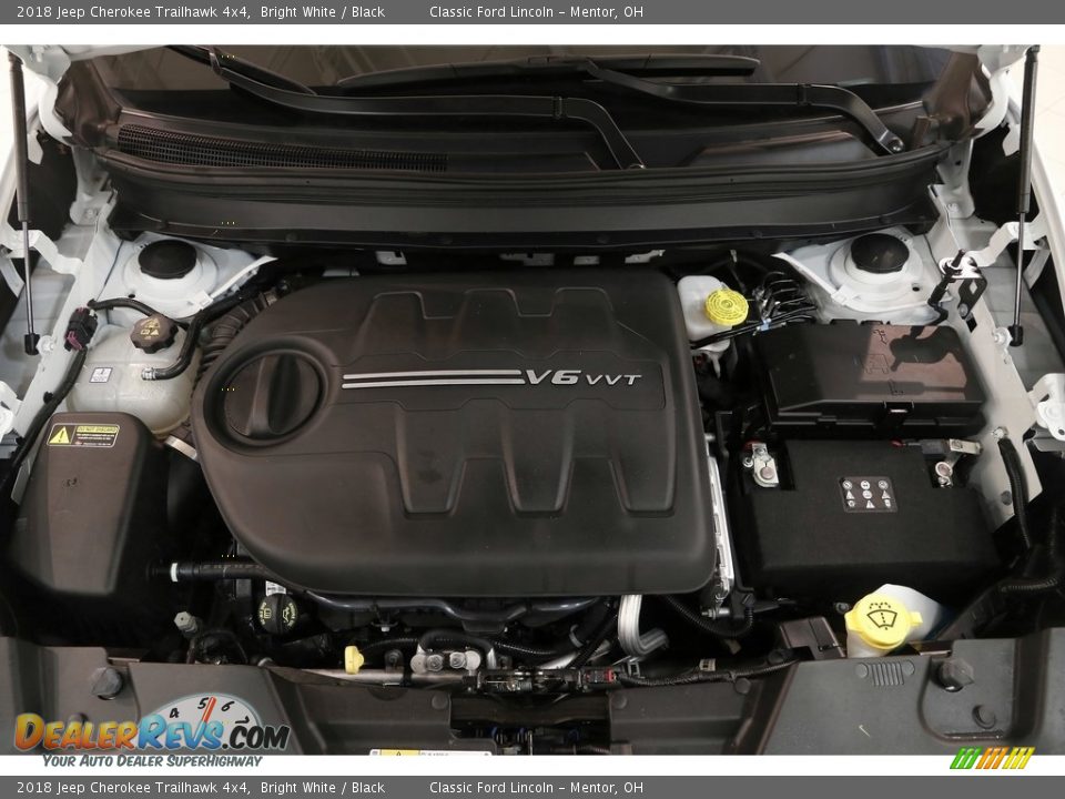 2018 Jeep Cherokee Trailhawk 4x4 Bright White / Black Photo #28