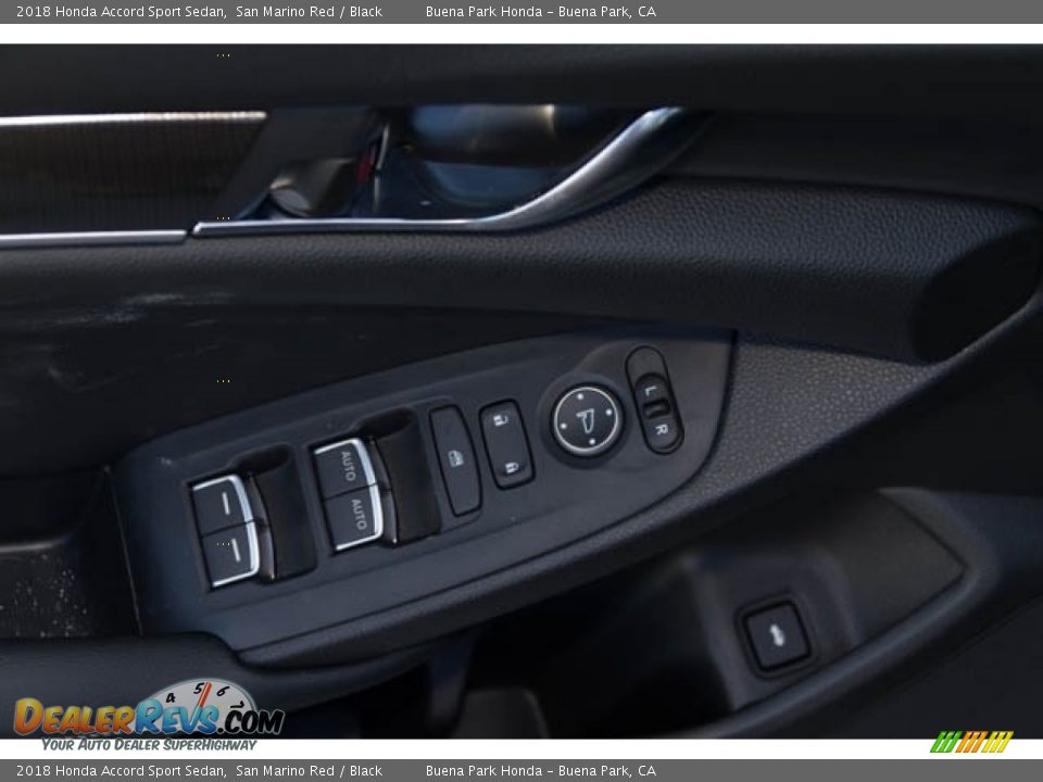 2018 Honda Accord Sport Sedan San Marino Red / Black Photo #35