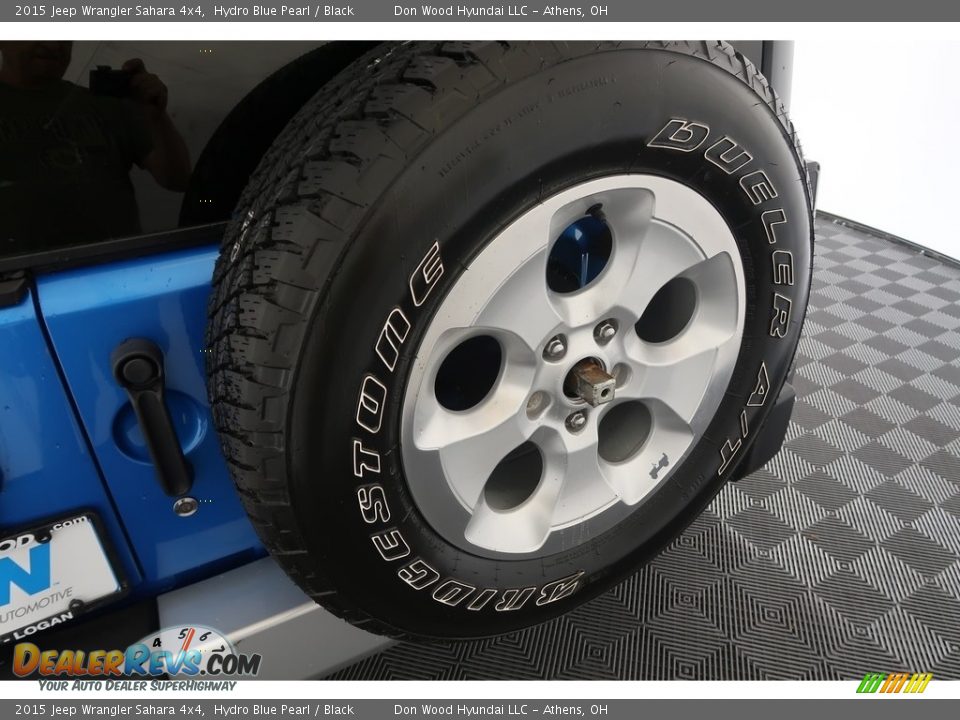 2015 Jeep Wrangler Sahara 4x4 Hydro Blue Pearl / Black Photo #33