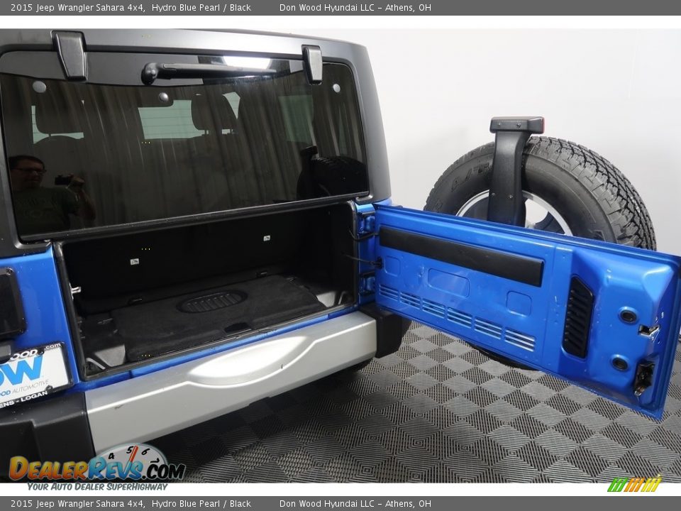 2015 Jeep Wrangler Sahara 4x4 Hydro Blue Pearl / Black Photo #34