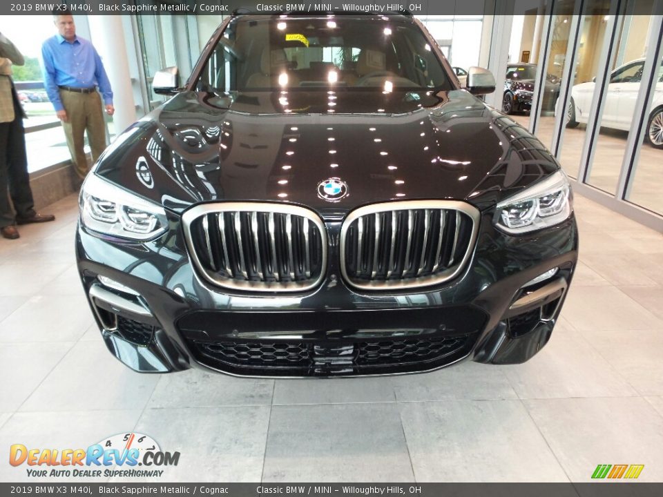 2019 BMW X3 M40i Black Sapphire Metallic / Cognac Photo #4