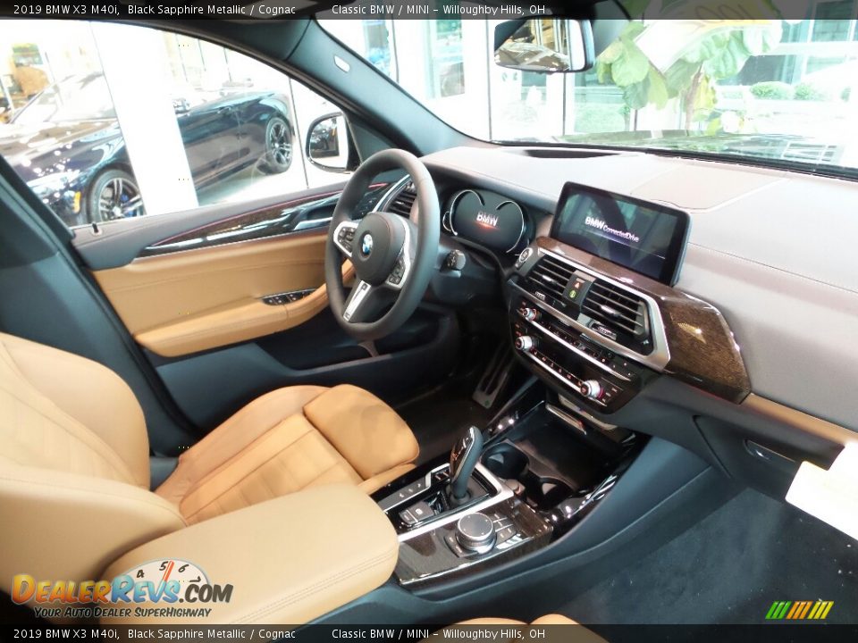 2019 BMW X3 M40i Black Sapphire Metallic / Cognac Photo #6