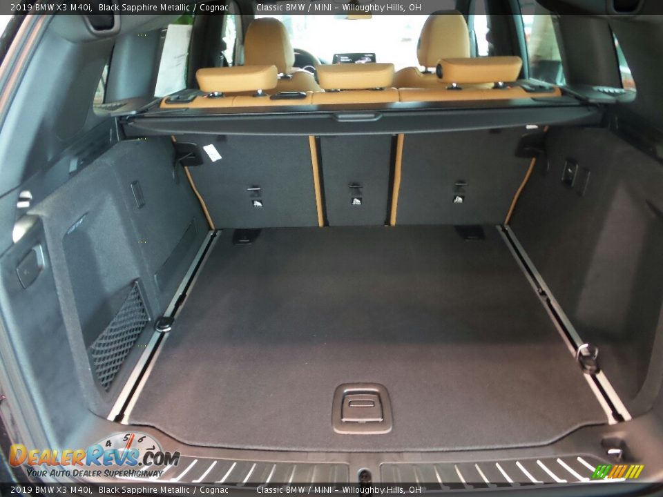 2019 BMW X3 M40i Black Sapphire Metallic / Cognac Photo #8