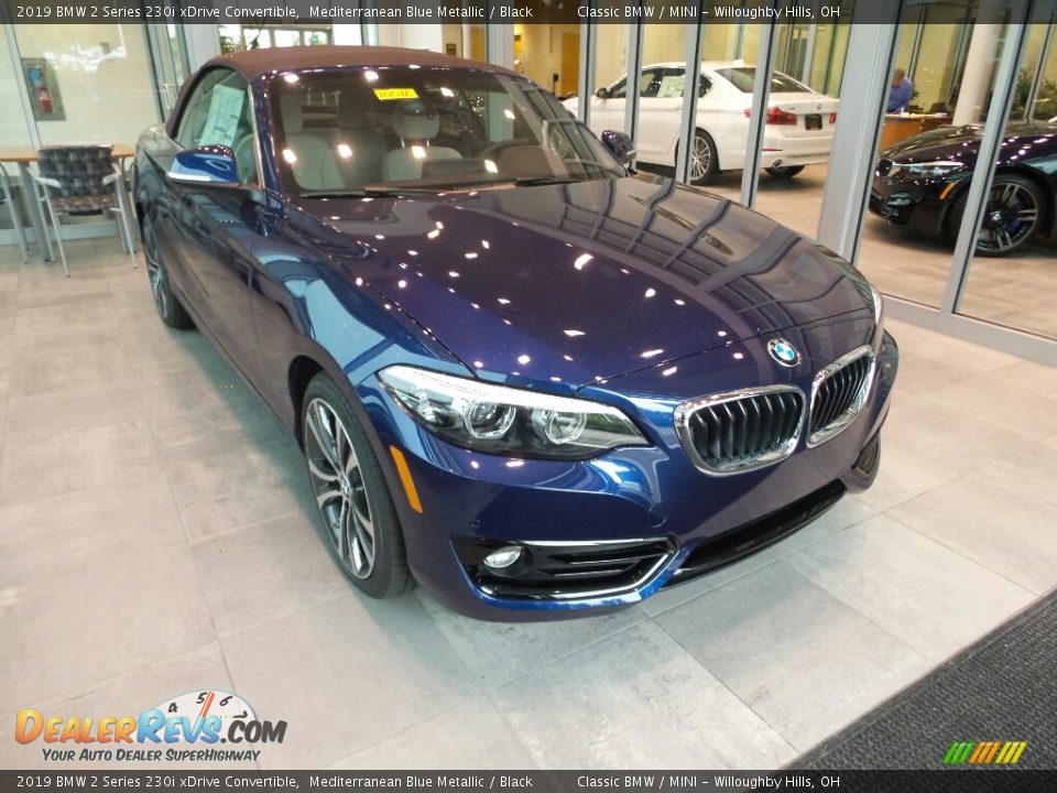 2019 BMW 2 Series 230i xDrive Convertible Mediterranean Blue Metallic / Black Photo #1