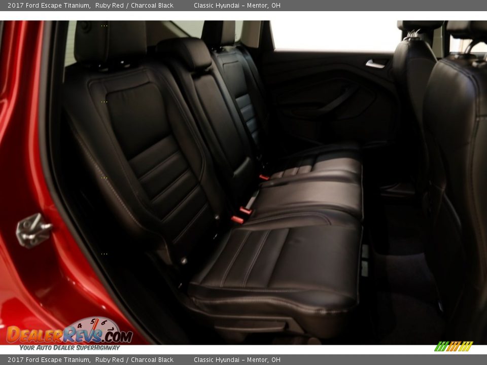 2017 Ford Escape Titanium Ruby Red / Charcoal Black Photo #15