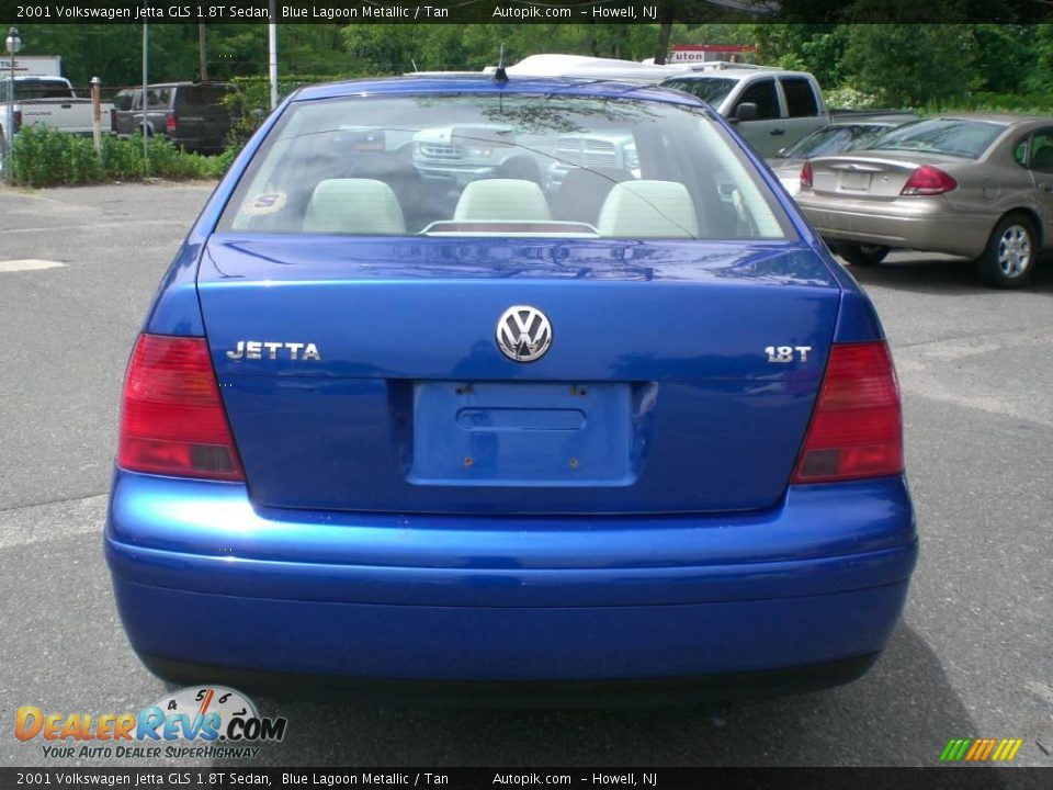 2001 Volkswagen Jetta GLS 1.8T Sedan Blue Lagoon Metallic / Tan Photo #6