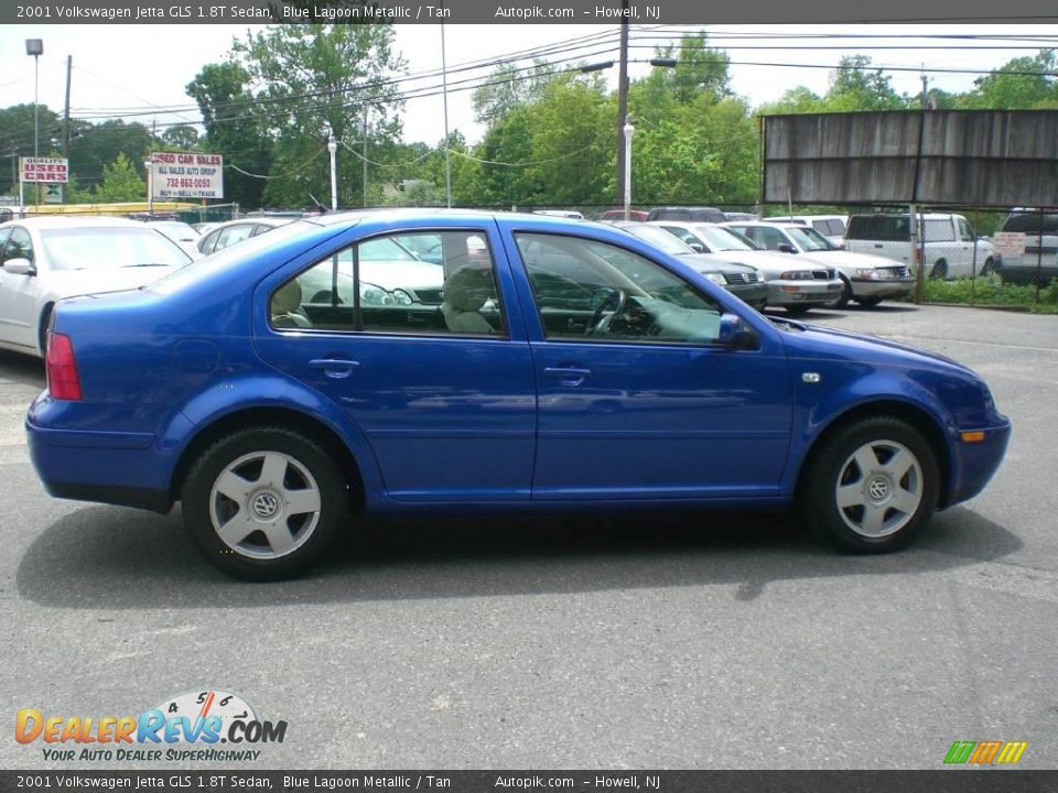 2001 Volkswagen Jetta GLS 1.8T Sedan Blue Lagoon Metallic / Tan Photo #8