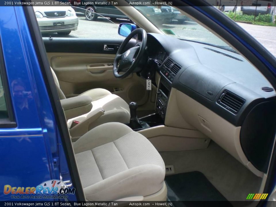 2001 Volkswagen Jetta GLS 1.8T Sedan Blue Lagoon Metallic / Tan Photo #10