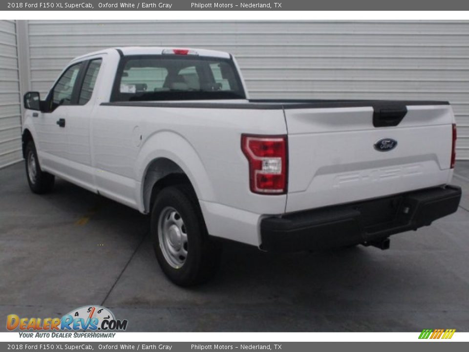 2018 Ford F150 XL SuperCab Oxford White / Earth Gray Photo #8