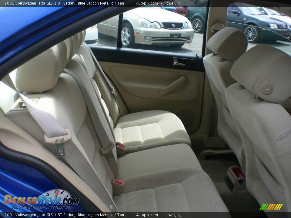 2001 Volkswagen Jetta GLS 1.8T Sedan Blue Lagoon Metallic / Tan Photo #11