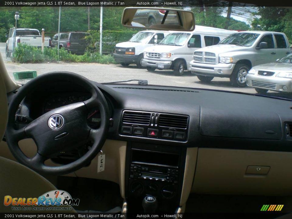 2001 Volkswagen Jetta GLS 1.8T Sedan Blue Lagoon Metallic / Tan Photo #12