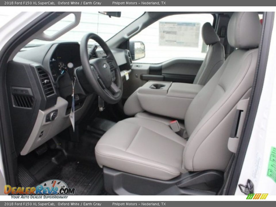 2018 Ford F150 XL SuperCab Oxford White / Earth Gray Photo #15
