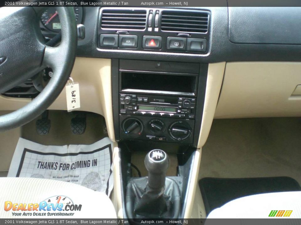 2001 Volkswagen Jetta GLS 1.8T Sedan Blue Lagoon Metallic / Tan Photo #13