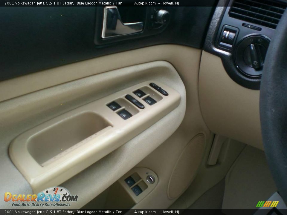 2001 Volkswagen Jetta GLS 1.8T Sedan Blue Lagoon Metallic / Tan Photo #15