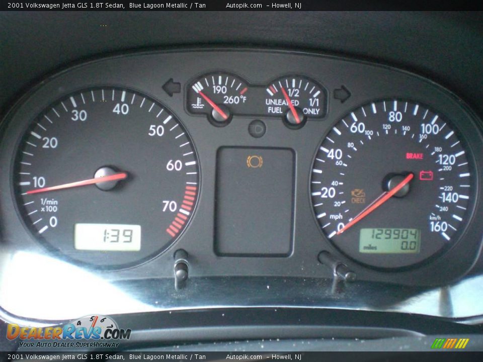 2001 Volkswagen Jetta GLS 1.8T Sedan Blue Lagoon Metallic / Tan Photo #16