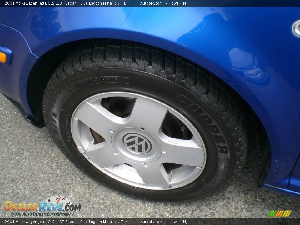2001 Volkswagen Jetta GLS 1.8T Sedan Blue Lagoon Metallic / Tan Photo #18