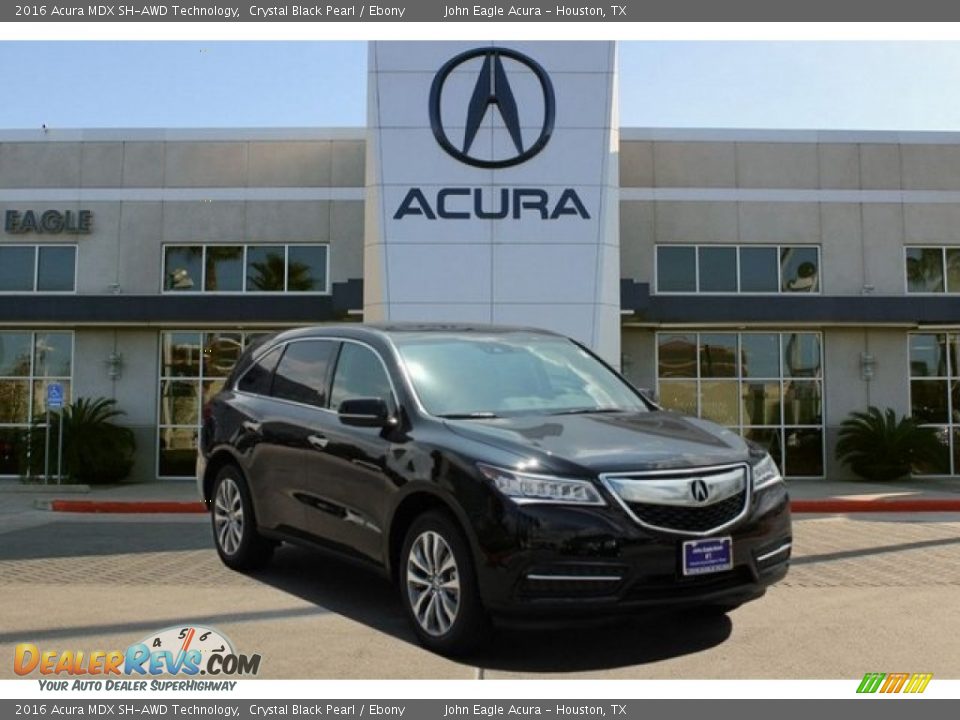 2016 Acura MDX SH-AWD Technology Crystal Black Pearl / Ebony Photo #1