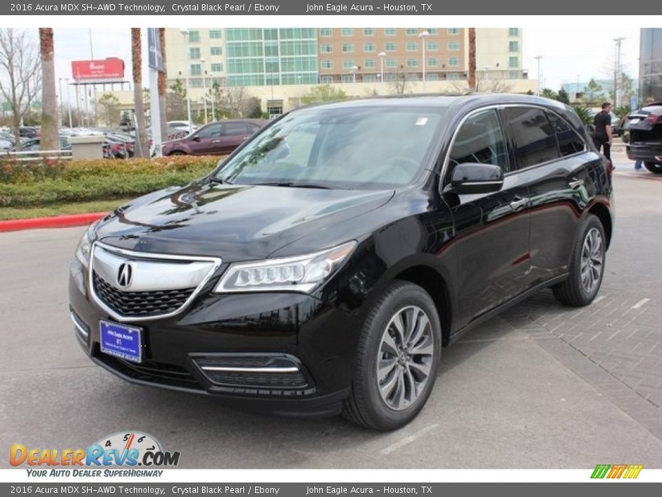 2016 Acura MDX SH-AWD Technology Crystal Black Pearl / Ebony Photo #3