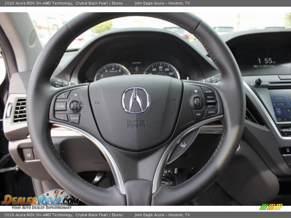 2016 Acura MDX SH-AWD Technology Crystal Black Pearl / Ebony Photo #19