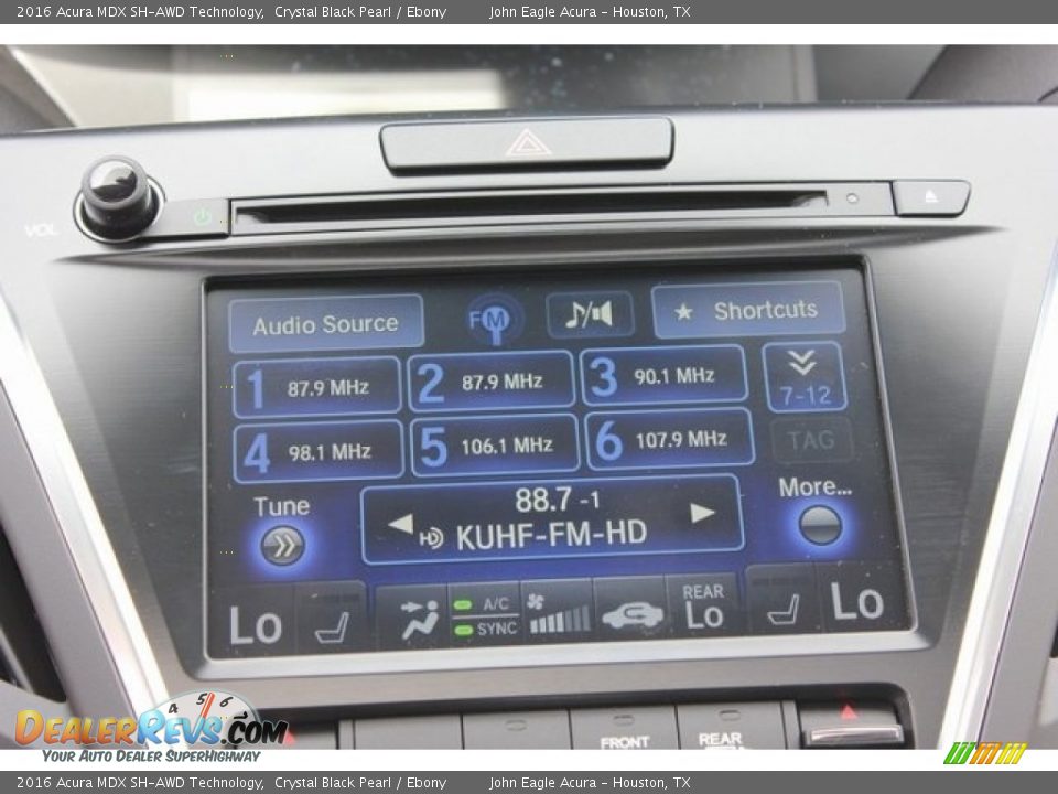 2016 Acura MDX SH-AWD Technology Crystal Black Pearl / Ebony Photo #22