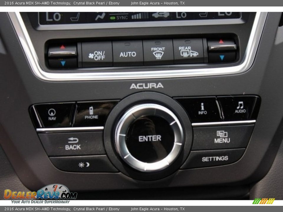 2016 Acura MDX SH-AWD Technology Crystal Black Pearl / Ebony Photo #23