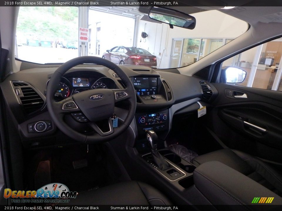 2018 Ford Escape SEL 4WD Magnetic / Charcoal Black Photo #8