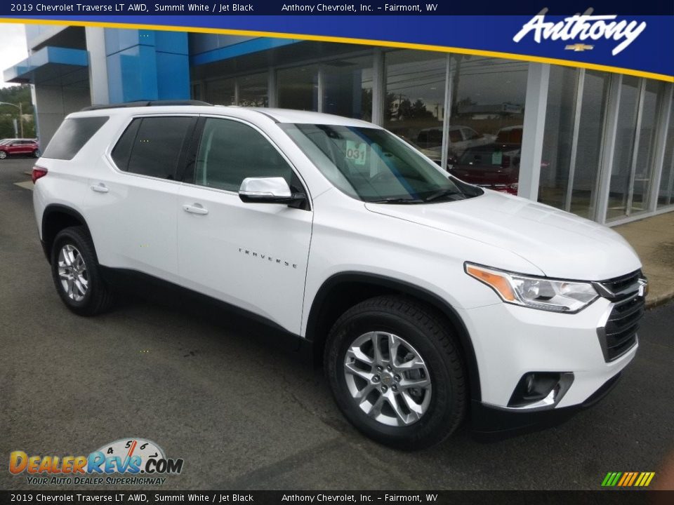 2019 Chevrolet Traverse LT AWD Summit White / Jet Black Photo #1