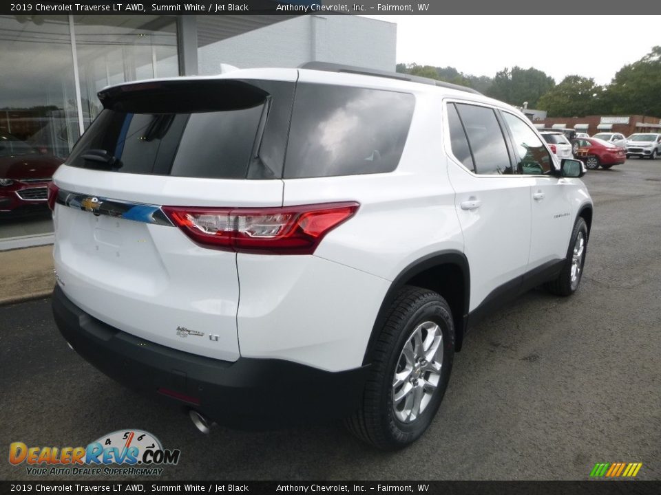 2019 Chevrolet Traverse LT AWD Summit White / Jet Black Photo #8