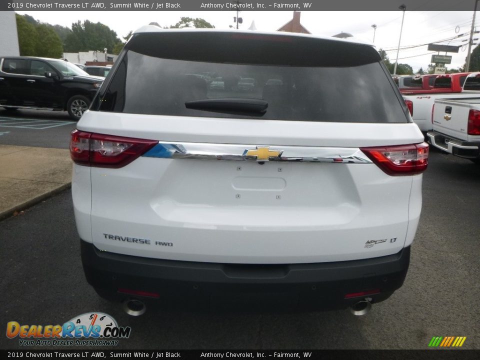 2019 Chevrolet Traverse LT AWD Summit White / Jet Black Photo #9