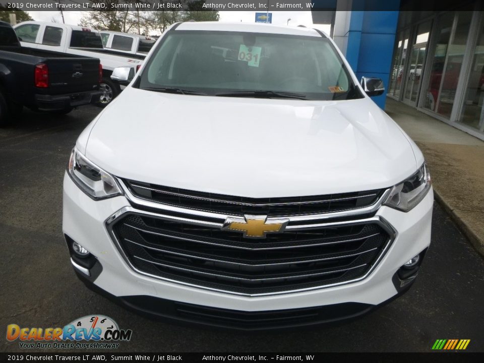 2019 Chevrolet Traverse LT AWD Summit White / Jet Black Photo #12