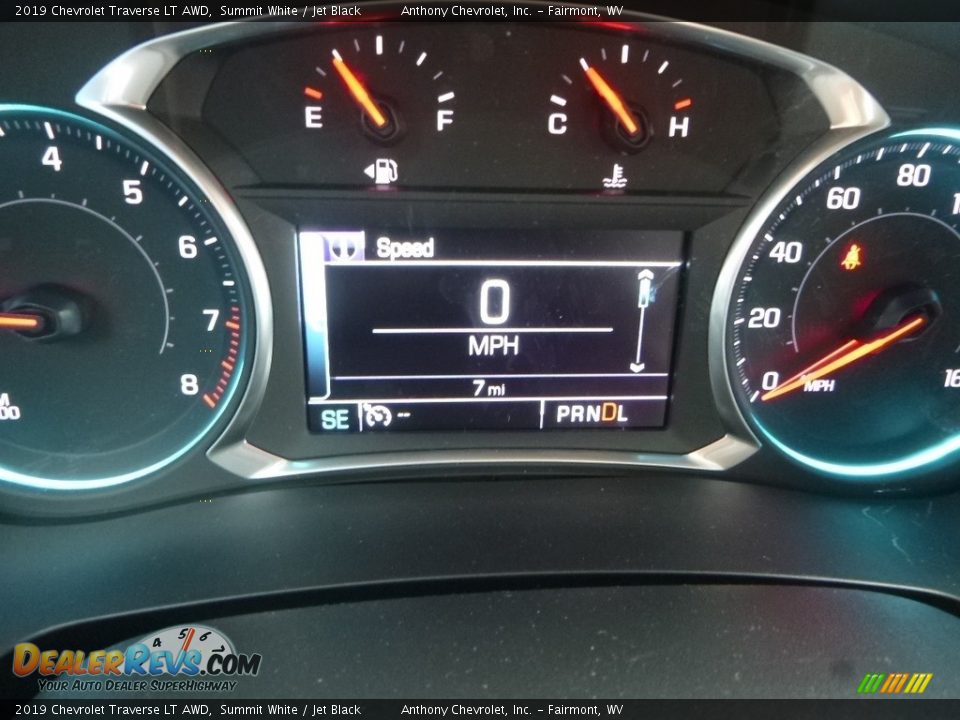 2019 Chevrolet Traverse LT AWD Summit White / Jet Black Photo #19