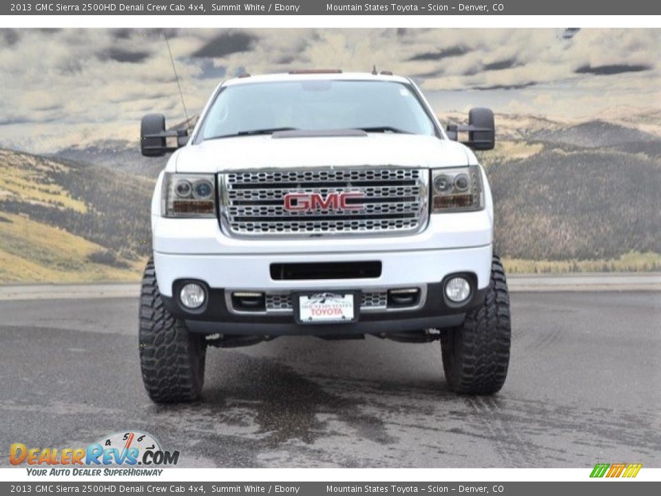 2013 GMC Sierra 2500HD Denali Crew Cab 4x4 Summit White / Ebony Photo #4