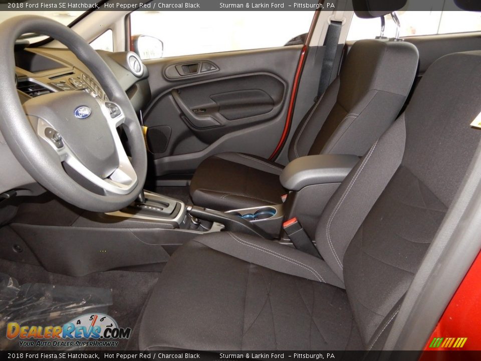 2018 Ford Fiesta SE Hatchback Hot Pepper Red / Charcoal Black Photo #7