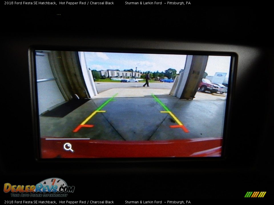 2018 Ford Fiesta SE Hatchback Hot Pepper Red / Charcoal Black Photo #14