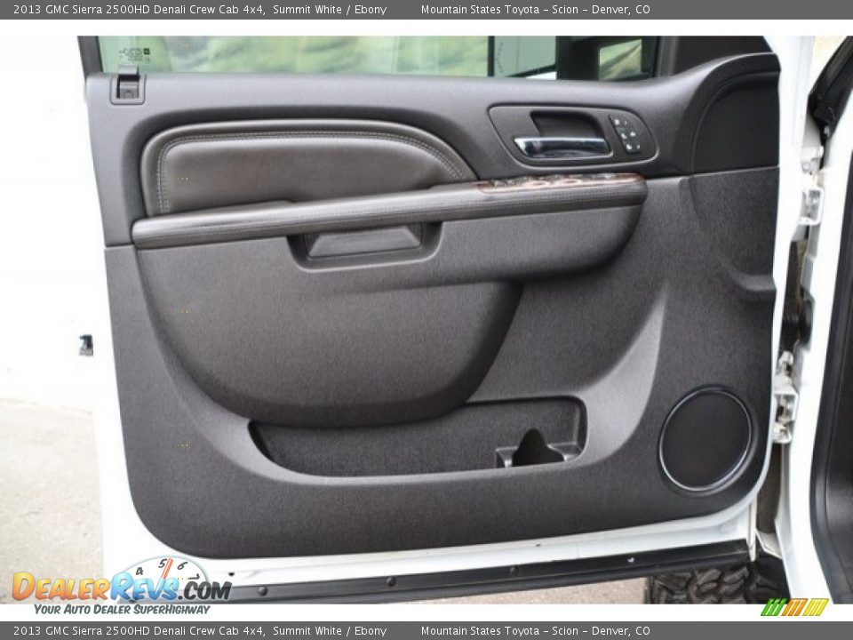 2013 GMC Sierra 2500HD Denali Crew Cab 4x4 Summit White / Ebony Photo #24