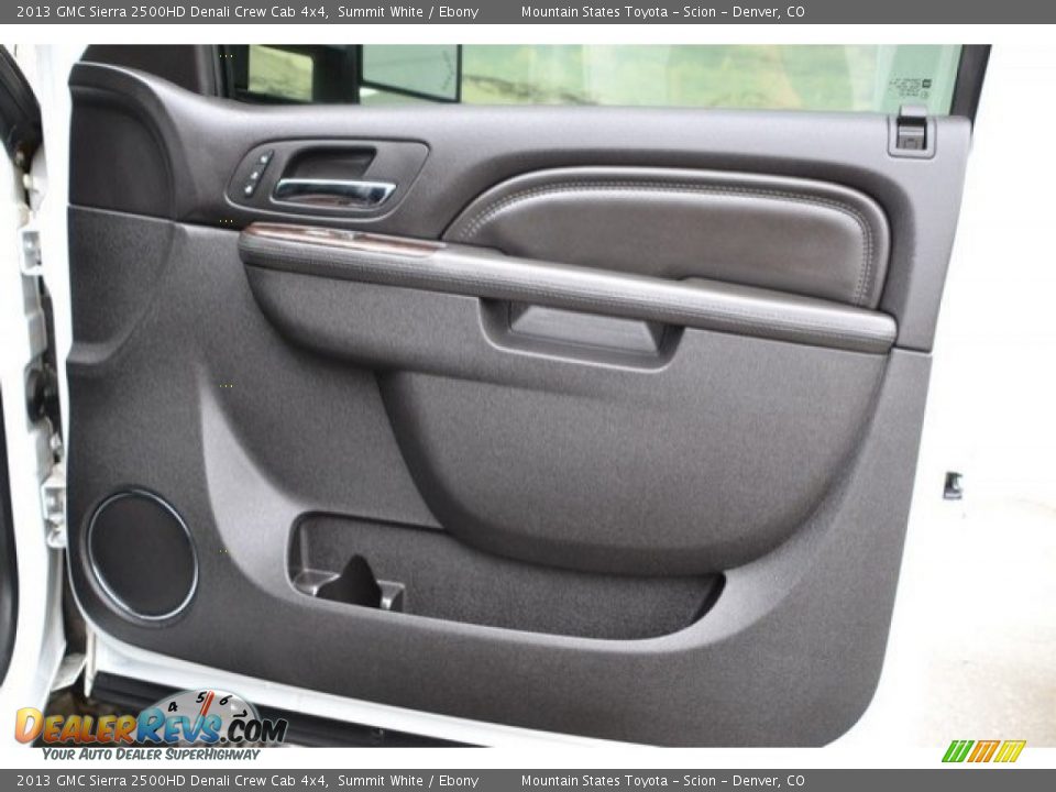 2013 GMC Sierra 2500HD Denali Crew Cab 4x4 Summit White / Ebony Photo #25