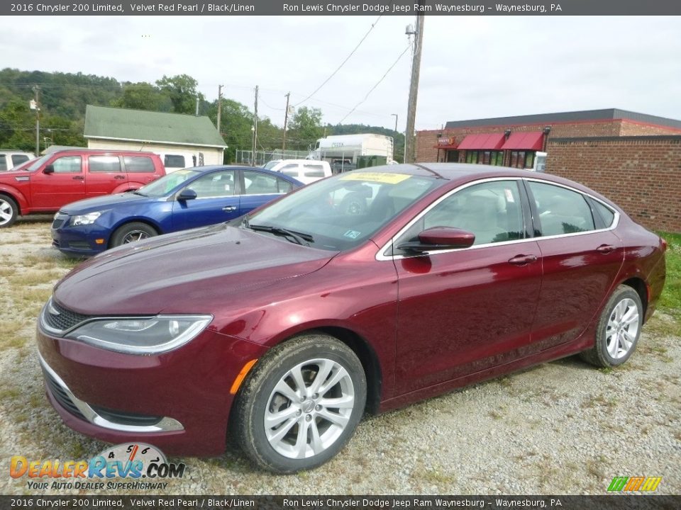 2016 Chrysler 200 Limited Velvet Red Pearl / Black/Linen Photo #1