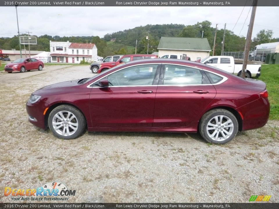 2016 Chrysler 200 Limited Velvet Red Pearl / Black/Linen Photo #2
