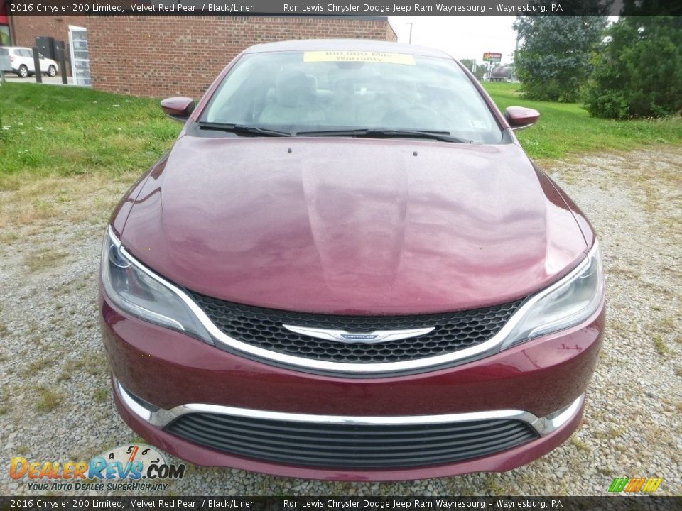 2016 Chrysler 200 Limited Velvet Red Pearl / Black/Linen Photo #8