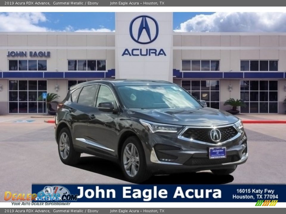 2019 Acura RDX Advance Gunmetal Metallic / Ebony Photo #1