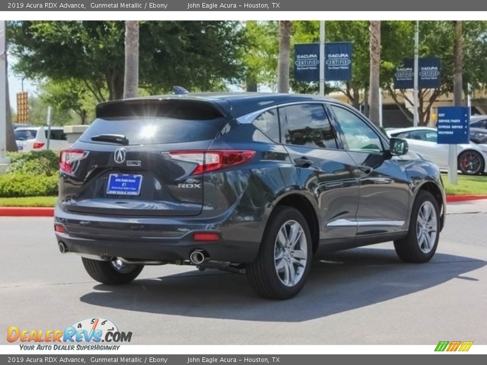 2019 Acura RDX Advance Gunmetal Metallic / Ebony Photo #7