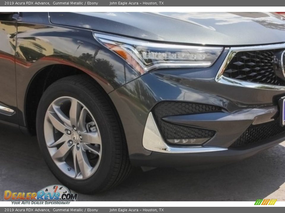 2019 Acura RDX Advance Gunmetal Metallic / Ebony Photo #11