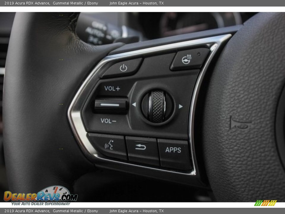 2019 Acura RDX Advance Gunmetal Metallic / Ebony Photo #36