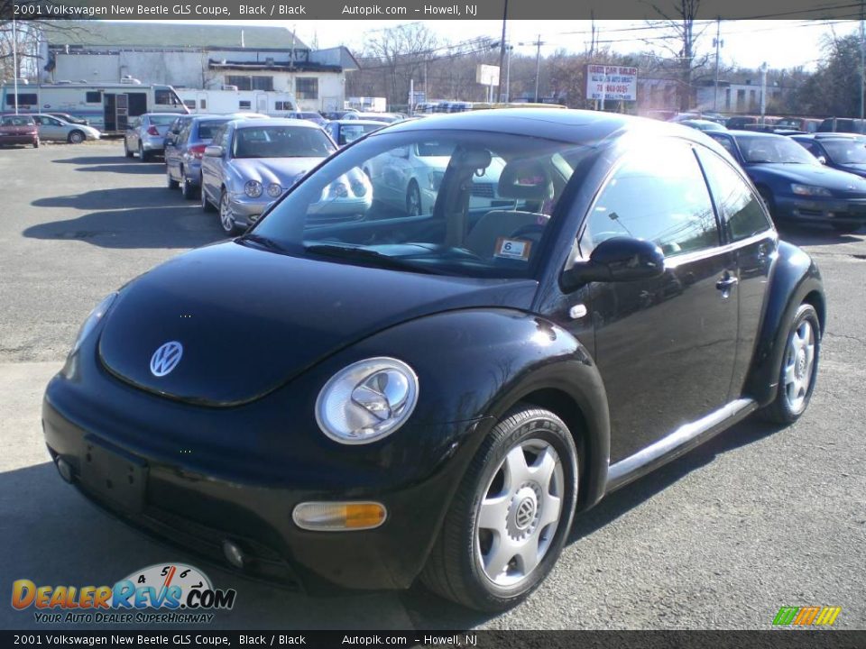 2001 Volkswagen New Beetle GLS Coupe Black / Black Photo #3