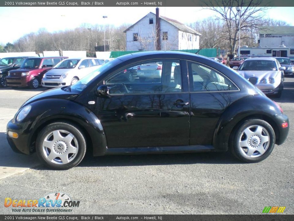 2001 Volkswagen New Beetle GLS Coupe Black / Black Photo #4