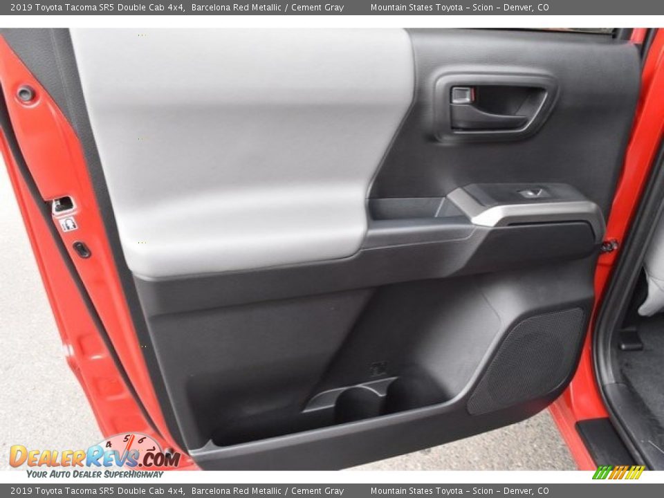 2019 Toyota Tacoma SR5 Double Cab 4x4 Barcelona Red Metallic / Cement Gray Photo #21