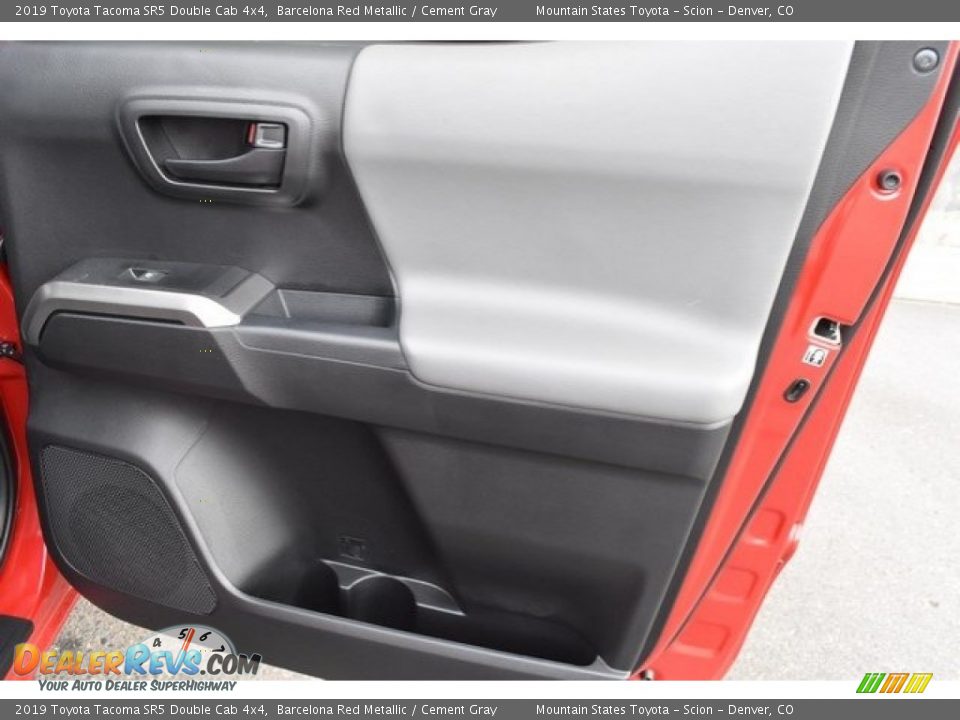 2019 Toyota Tacoma SR5 Double Cab 4x4 Barcelona Red Metallic / Cement Gray Photo #23